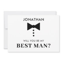 Proposta de Padrinho Personalizada Tuxedo Moderno