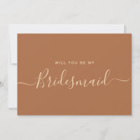 Proposta Minimalista de Orange Bridesmaid