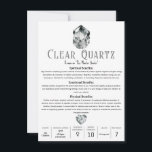 Convite Propriedades Metafísicas Claras do Quartz Crystal<br><div class="desc">Preencha com suas informações.</div>