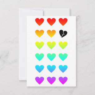 Convite proscrito do amor do arco-íris
