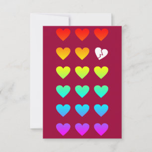 Convite proscrito do amor do arco-íris
