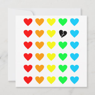 Convite proscrito do amor do arco-íris