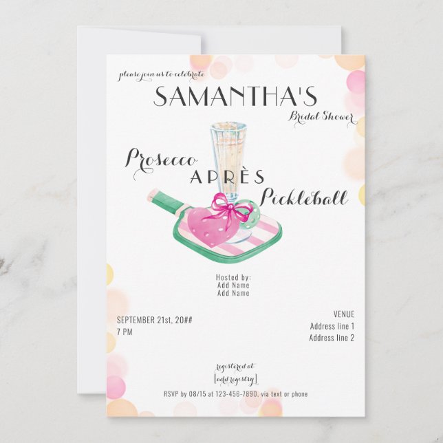 Convite Prosecco Après - Chá de panela Retroativo Pickleba (Frente)