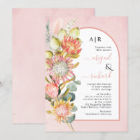 Protea Flores Pampas e casamento de eucalichipre