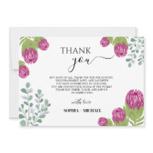 Protea Flower Garden Obrigado Casamento