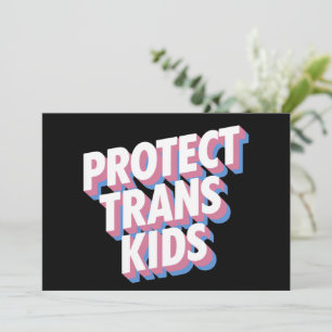 Convite Proteger Crianças Trans LGBTI+ Orgulho do Mês dos 