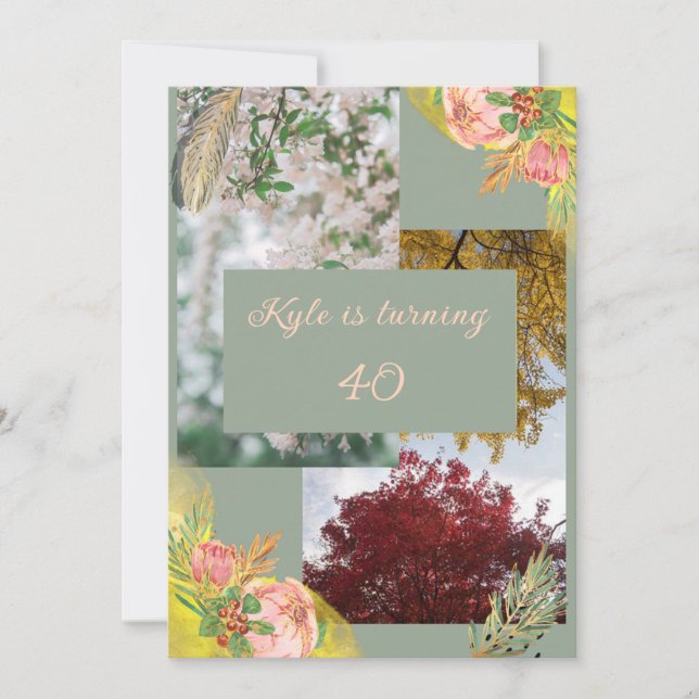 Convite Proteínas Bebidas Rosa 40º (Frente)