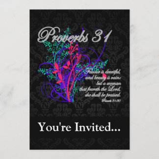 Convite Proverbs 31 Bíblias