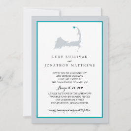 Convite Provincetown Cape Cod | Casamento