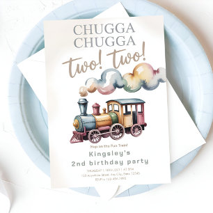 Convite Próxima Parada: 2 Anos! Festa de Aniversário de Tr