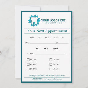 Convite Próximo Compromisso de Endodontica Editável
