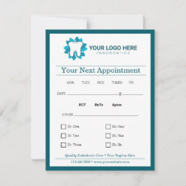 Convite Próximo Compromisso de Endodontica Editável