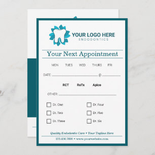 Convite Próximo Compromisso Dental Editável