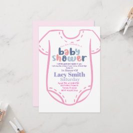 Convite Psalm 9:2 Girl Baby Shower Invitation
