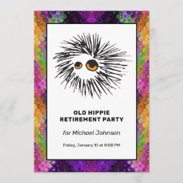 Convite Psicodélico Sinal de Paz Hippie - Partido da Refor