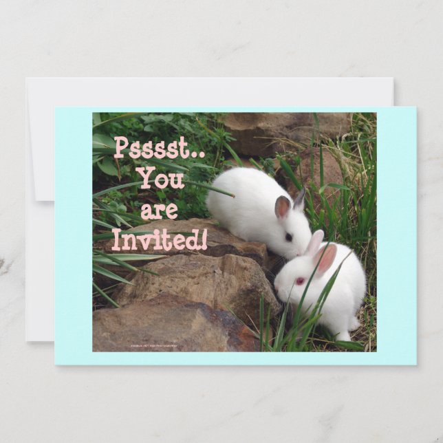 Convite Psst, você está convidado! (Frente)