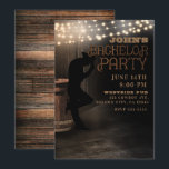 Convite Pub Salão Country Rústico Cowboy Despedida de Solt<br><div class="desc">Personalize para o seu evento.</div>