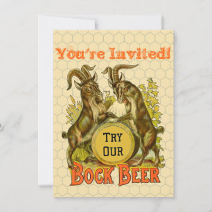 Convite Publicidade à Cerveja Goats Bock