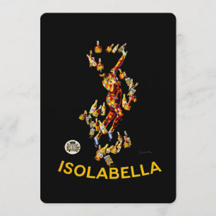 Convite Publicidade do Licor Isolabella de Leonetto Cappie