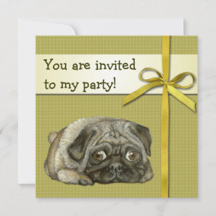 Convite Pug do nu