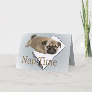 Convite Pug Nap Time Invitation