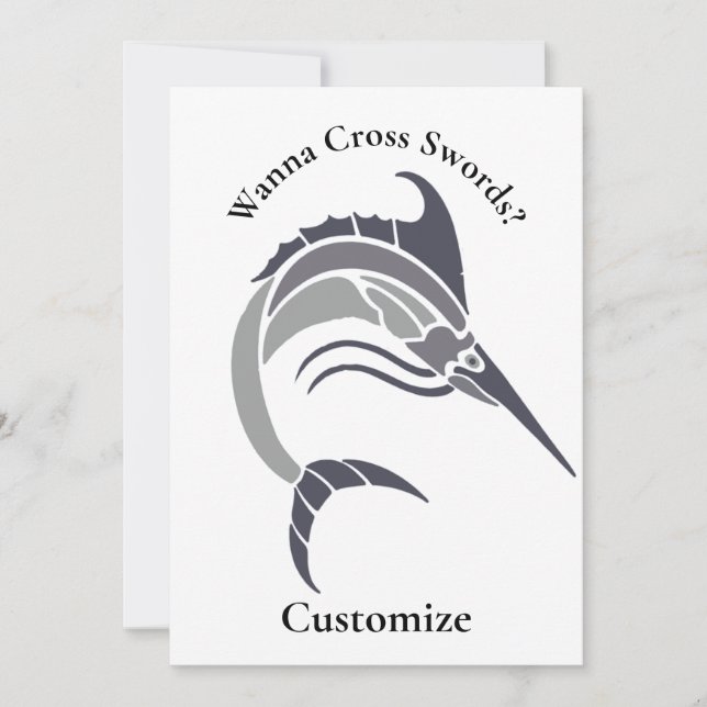 Convite Pulando Espadarte Thunder_Cove (Frente)