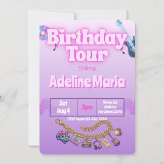 Convite Pulseira de Encantos da Turnê de Aniversário