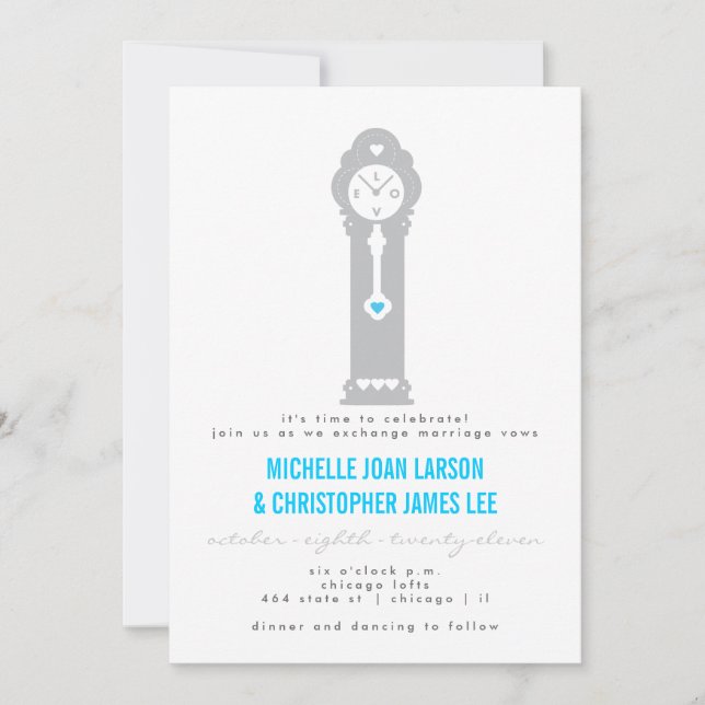 Convite Pulso de disparo moderno com os corações que (Frente)