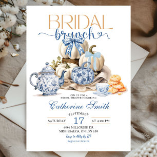 Convite Pumpkin Chinoiserie Bridal BrunChá de panela