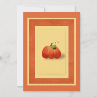 Convite Pumpkin de Queda Simples