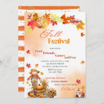 Pumpkin Fall Festival Watercolor