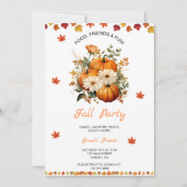 Convite Pumpkin Fall Party