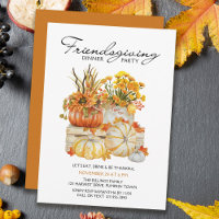 Pumpkin Harvest Fall Flowers Friendsgiving Dinner