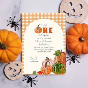 Convite Pumpkin mais leve no primeiro aniversario do Patch
