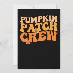 Convite Pumpkin Patch Crew Retro Groovall outono