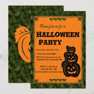 Convite Pumpkin Patch Halloween