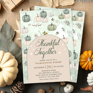 Convite Pumpkin Sage Autumn deixa o Janto de Ação de Graça