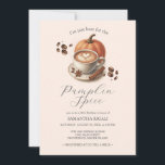Convite Pumpkin Spice Coffee 60th Birthday Invites<br><div class="desc">Celebrate in cozy autumn style with these pumpkin spice invitations—perfect for a fall 60th birthday party! Featuring charming watercolor artwork of a latte with heart-shaped foam, scattered coffee beans, and seasonal flair, these 60th birthday invites are ideal for women seeking warm and stylish 60th birthday themes. Whether you're planning an...</div>