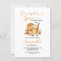 Pumpkin Spice e tudo o que é bom primeiro aniversa