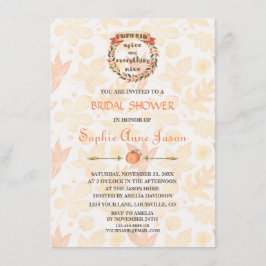 Convite Pumpkin Spice Queda Chá de panela de Ação de Graça