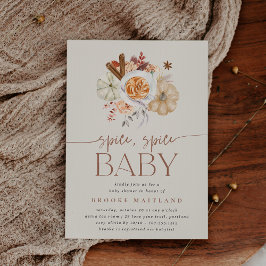 Convite Pumpkin "Spice Spice Baby" Shower