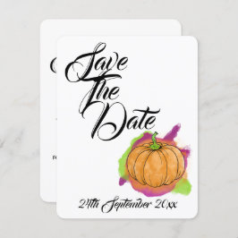 Convite Pumpkin Wedding Save The Date