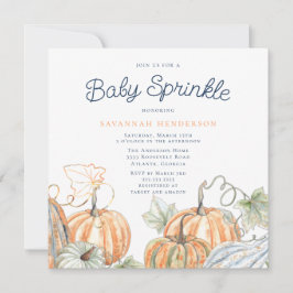 Convite Pumpkins Baby Sprinkle