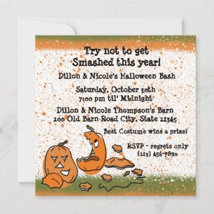 Convite Pumpkins do Partido Halloween