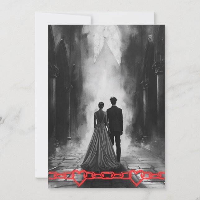 Convite Punk Rock Wedding (Verso)