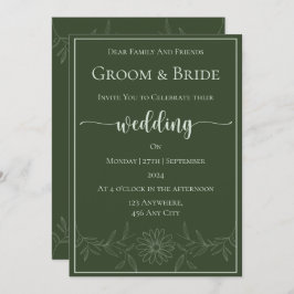 Convite Pura felicidade: Casamento de Daisy Flower