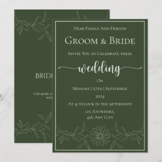 Convite Pura felicidade: Casamento de Daisy Flower