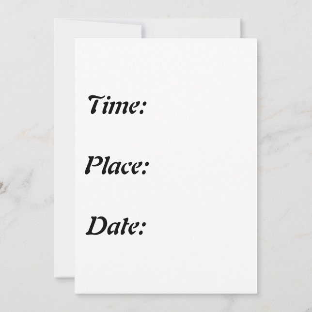 Convite Purim Feliz (Verso)