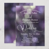 Purple Bokeh Light & Typografia 32 Casamento 3