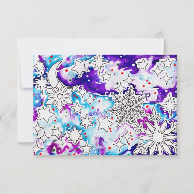 Convite Purple Christmas (Frente)